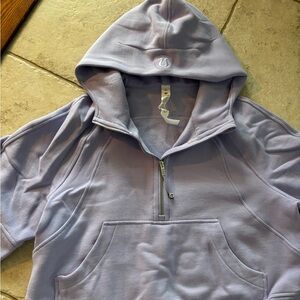 Lululemon Scuba Oversized Half Zip Hoodie M/L Lavender